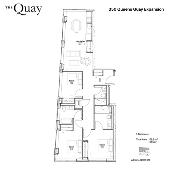 3 Bedroom Floorplan