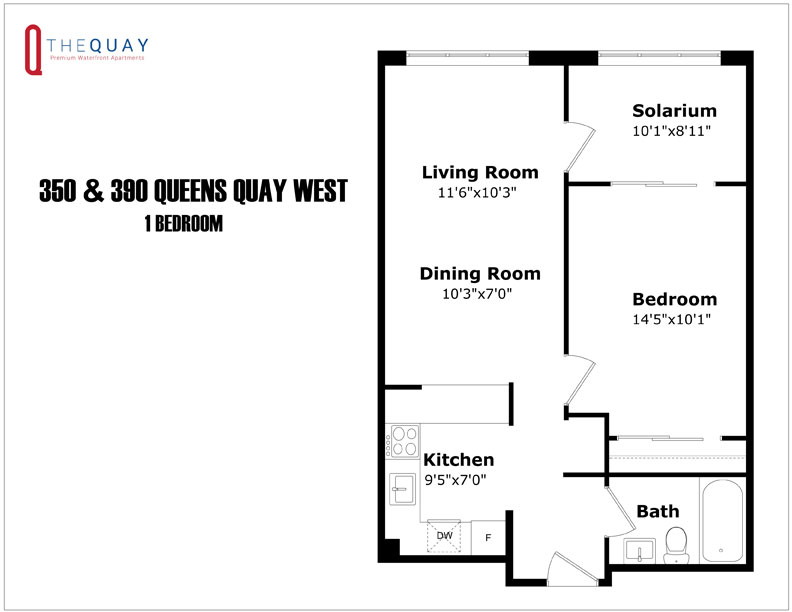 1 Bedroom Floorplan